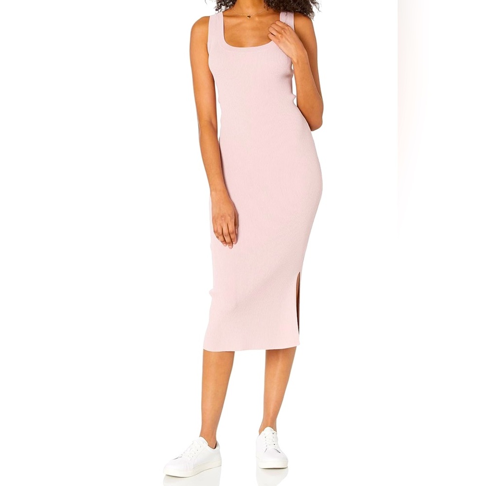 Pink The Drop Yasmin Rib Tank Bodycon Midi Dress